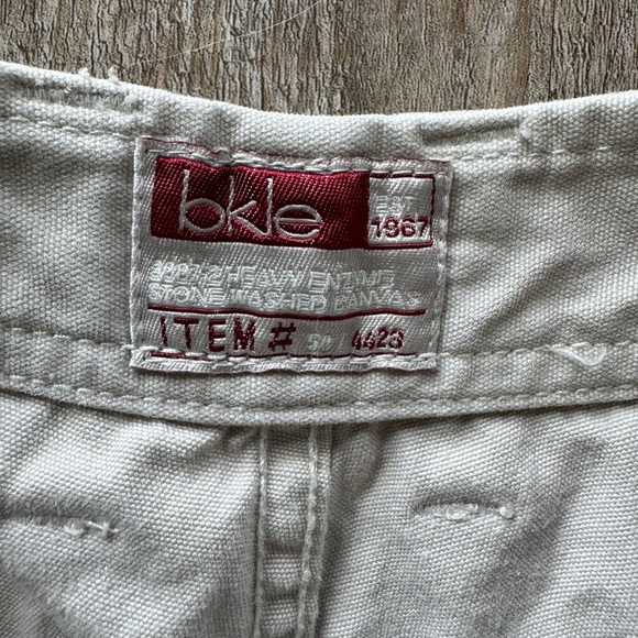 Vintage BKLE Stone Washed Canvas Shorts - Picture 3 of 6
